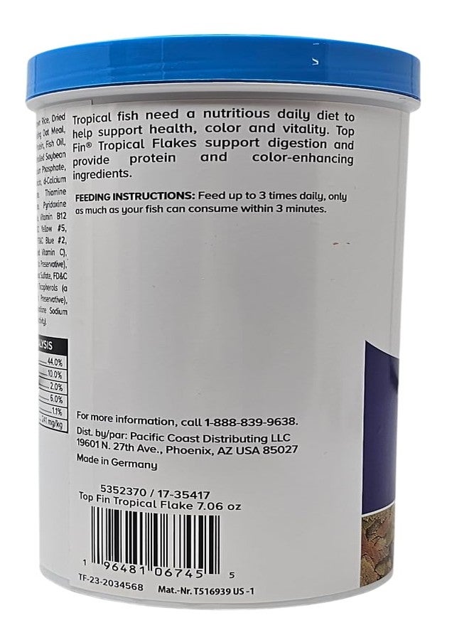 Top Fin Tropical Fish Food Flakes Color Enhancing, 7.06oz - Image 2